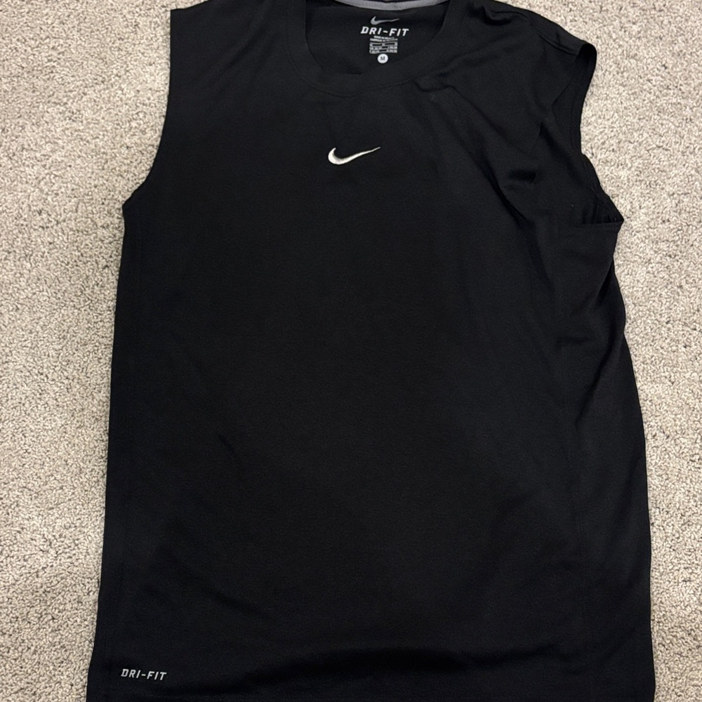 Nike Black Sleeveless Dri-FIT Top